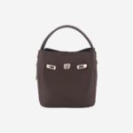 Chic Pebbled Mini Tote with Lock