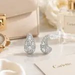 Teardrop Crystal Stud Earrings - Imagen 6