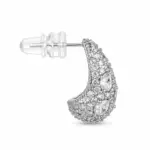 Teardrop Crystal Stud Earrings - Imagen 2
