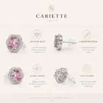 Floral Halo Studs - Imagen 4