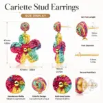 Cariette Delicate Luxury Stud Earrings - 画像6