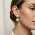 Premium Metal Stud Earrings Classic Jewelry Gift - 이미지 3