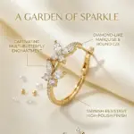 Gold Butterfly Crystal Hoop - Imagen 5
