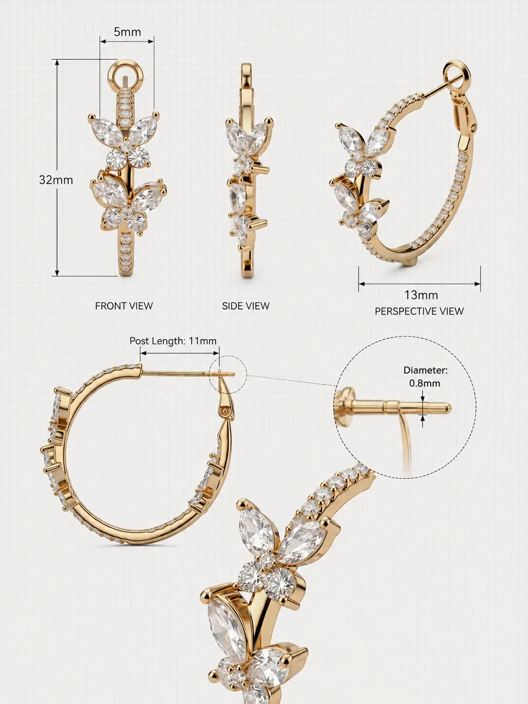 jewelry 1009 size specs