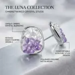 Crystal Gradient Stud Earrings - Imagen 6