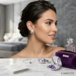 Crystal Gradient Stud Earrings - Imagen 3