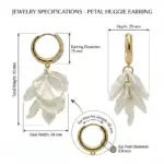Gold Pearl Hoop Earrings – Bild 6