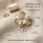 Floral Bead Drop Earrings - Imagen 4