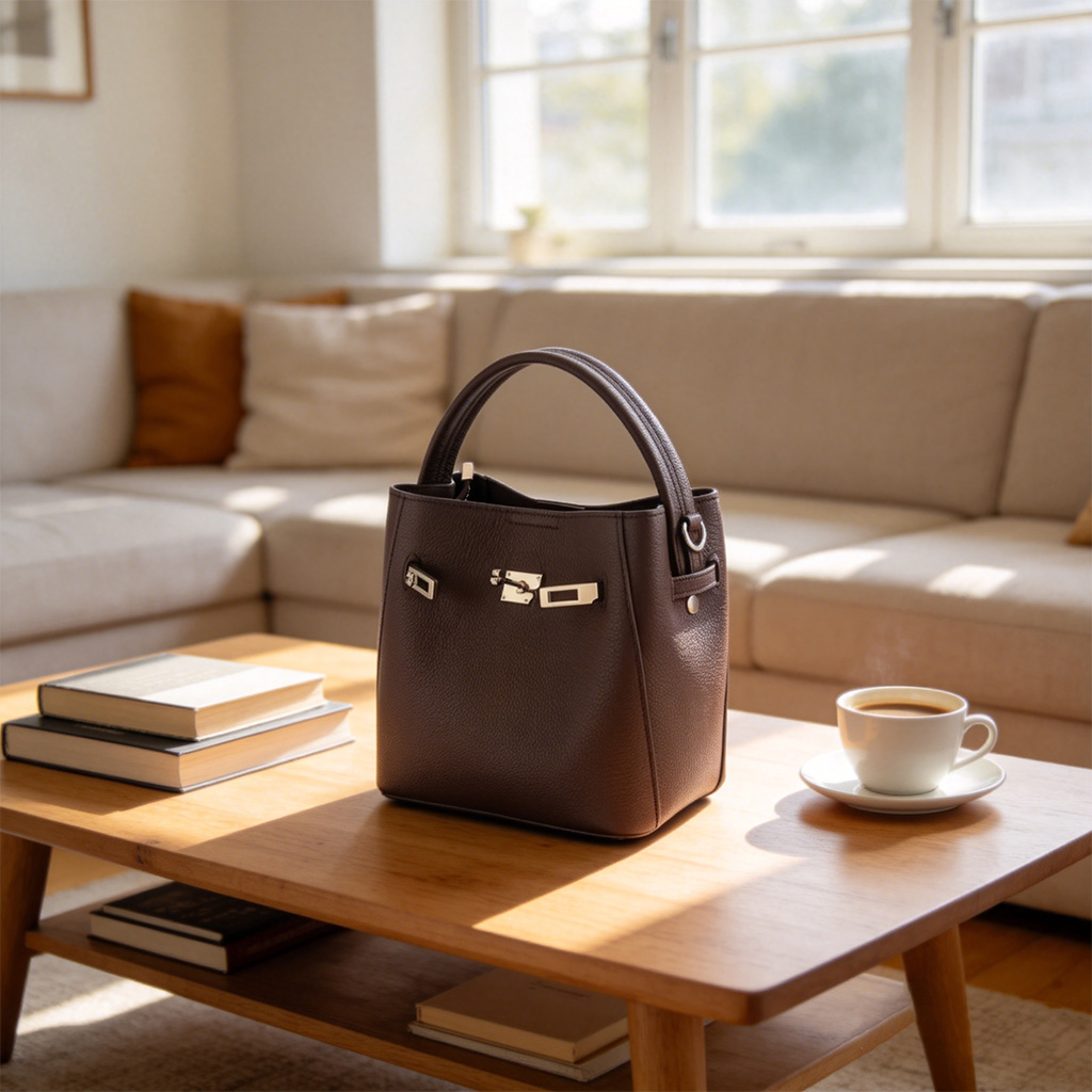 Chic Pebbled Mini Tote with Lock photo review