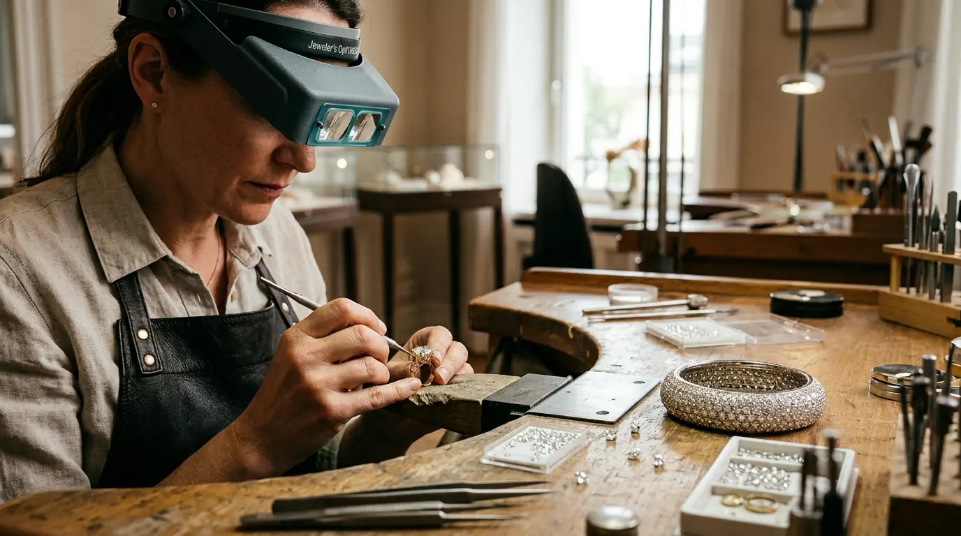 El arte del engaste de joyas: desde el engaste con garras hasta el pavé