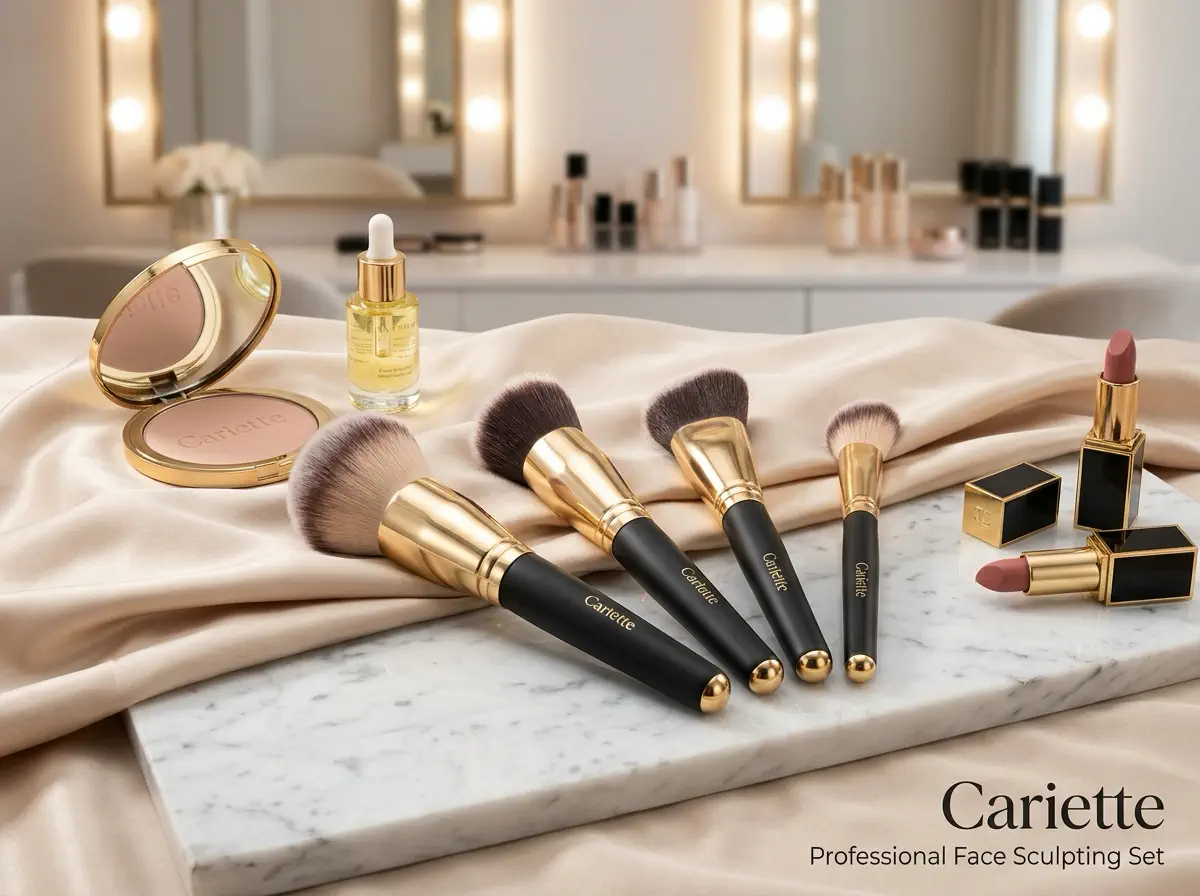 Gold Plated Professional Brush Set