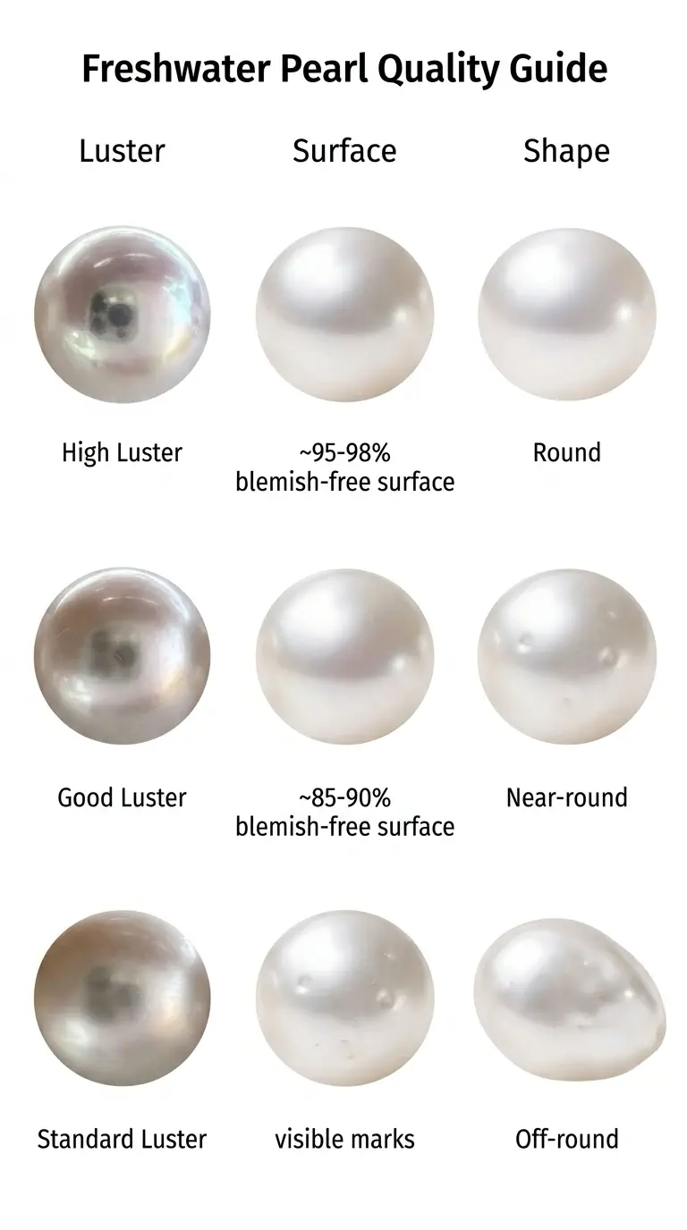 Guide sur la qualité et l'éclat des perles