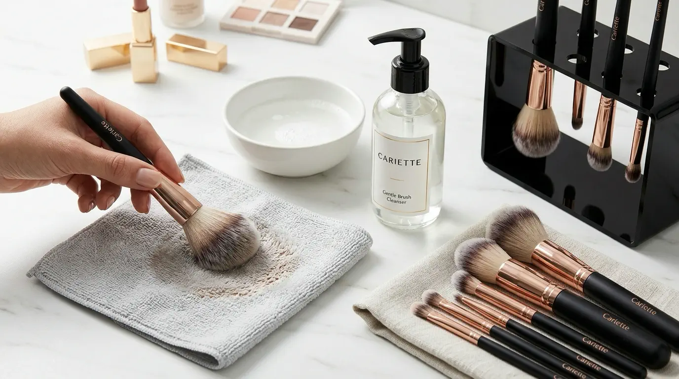 Makeup Brushes with Eyeshadow Palette