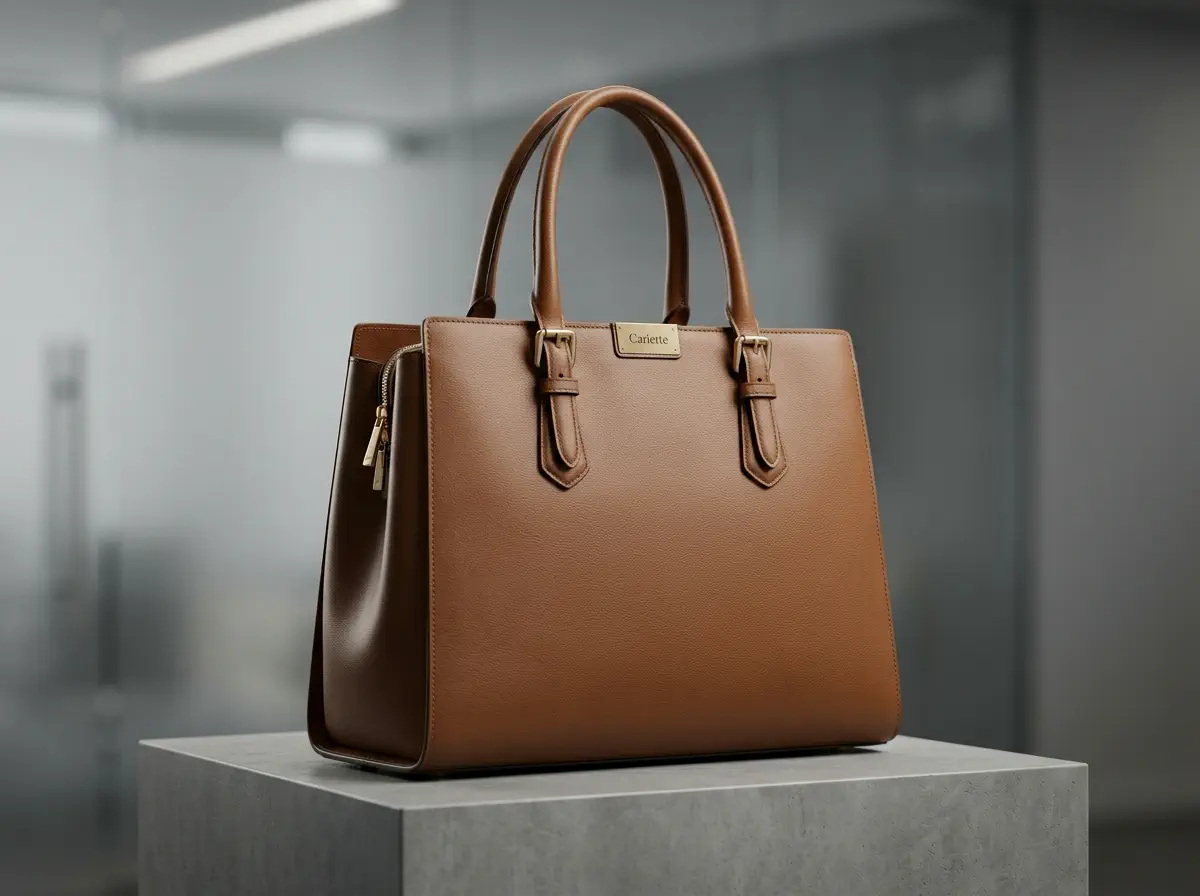 Medium size designer handbag