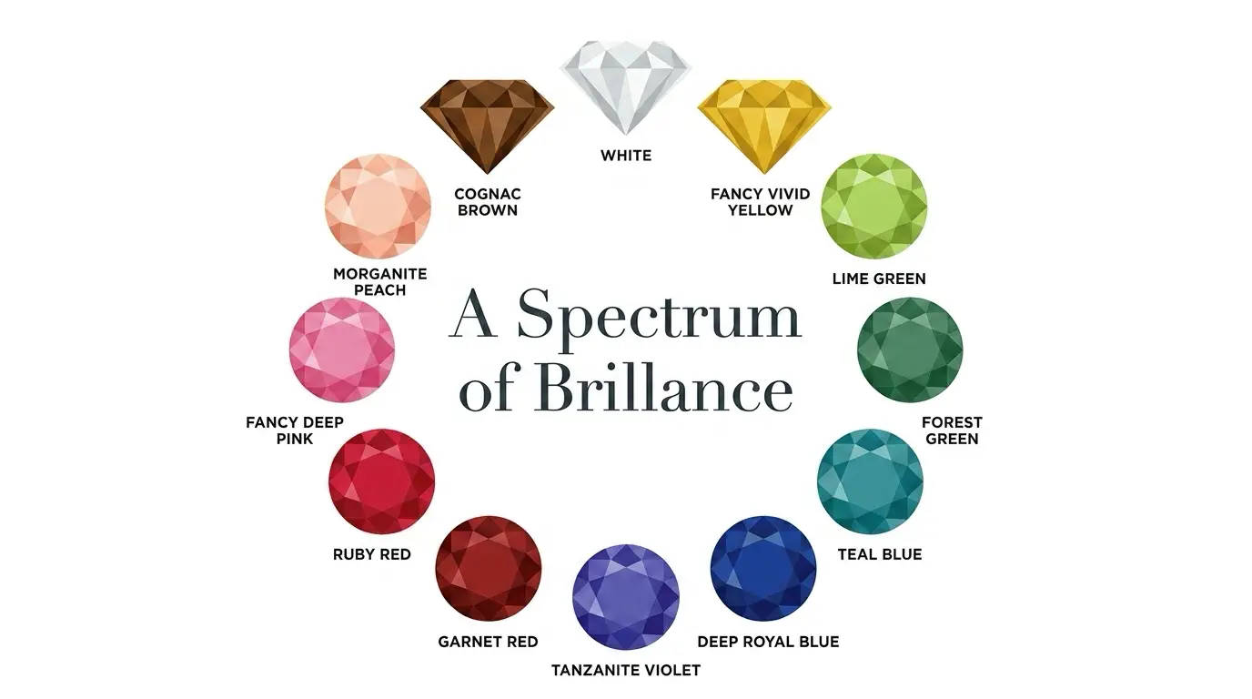 Gemstone color wheel for skin tones