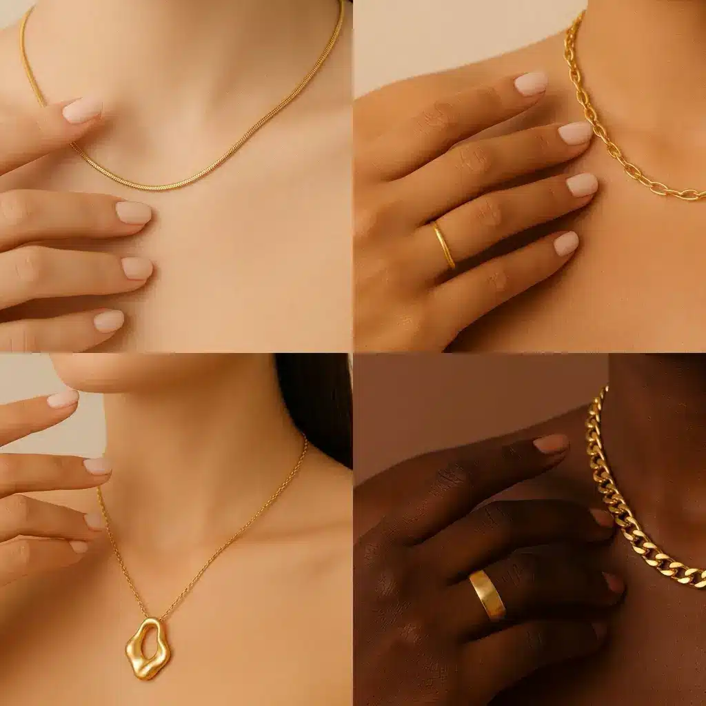 Medium olive skin jewelry