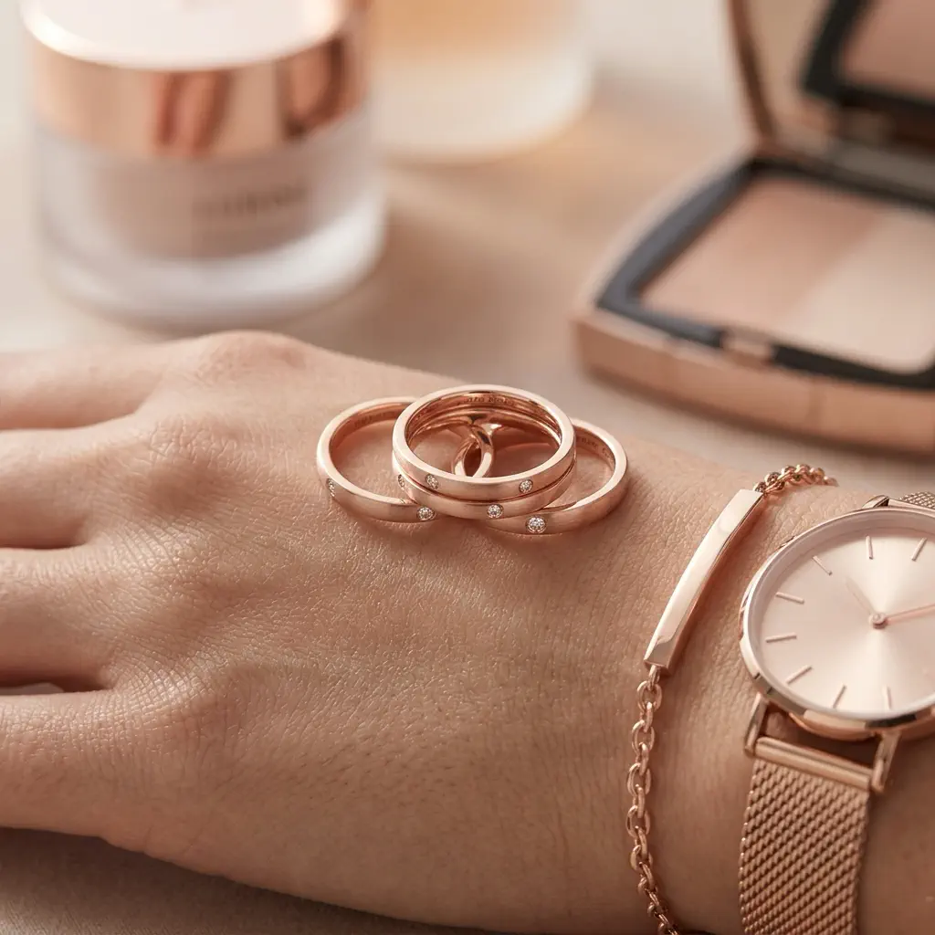 Rose gold jewelry universal flattering