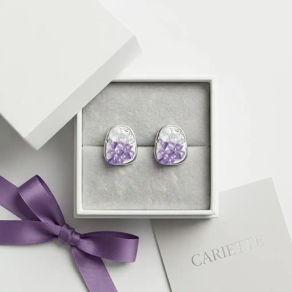 Crystal Gradient Stud Earrings photo review
