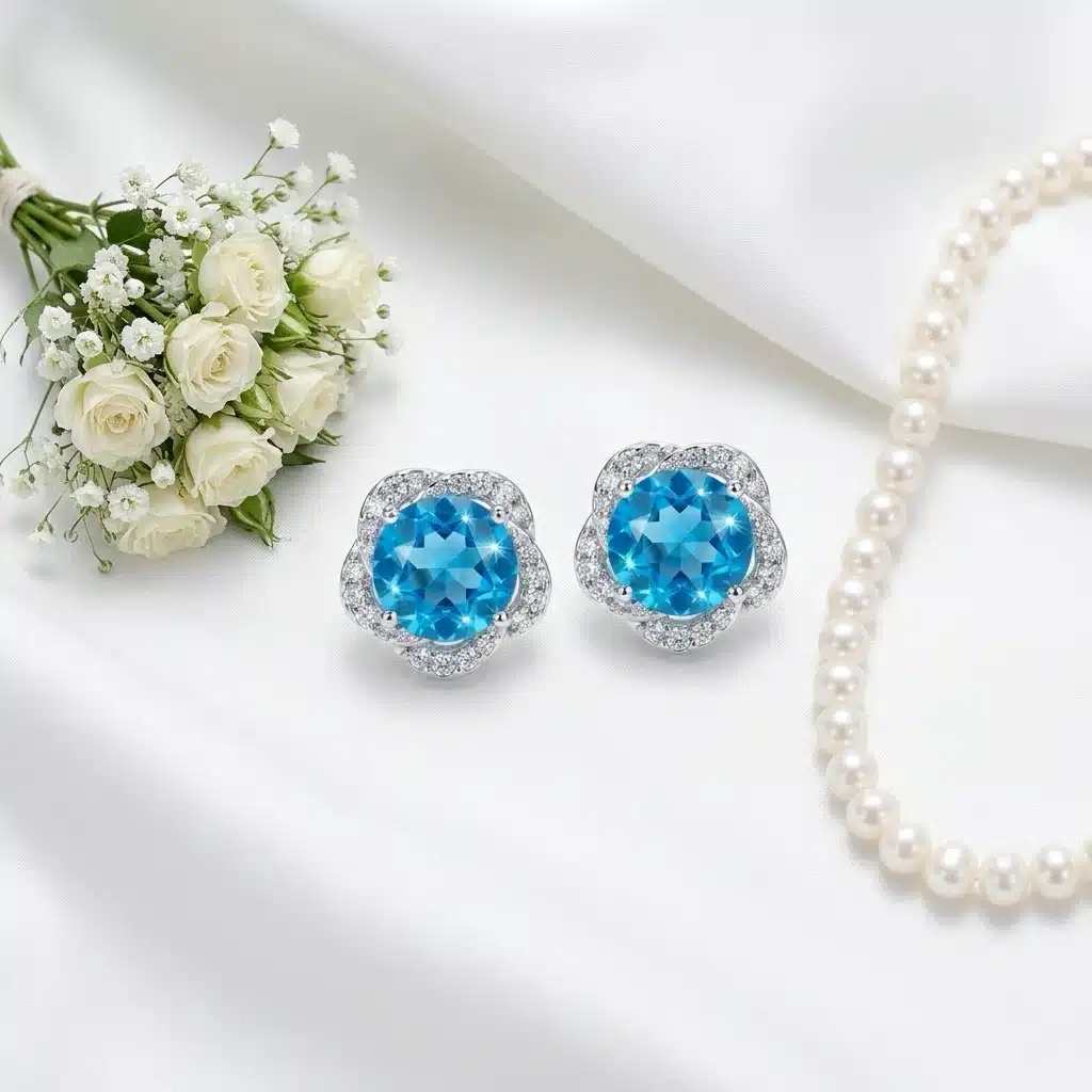 Floral Halo Studs photo review