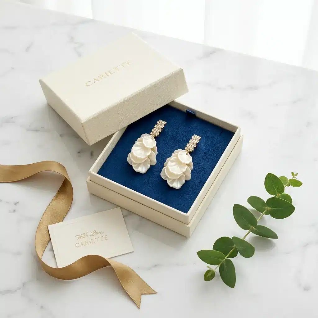 Floral Petal Drop Earrings photo review