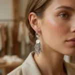 Crystal Tassel Earrings – Bild 4