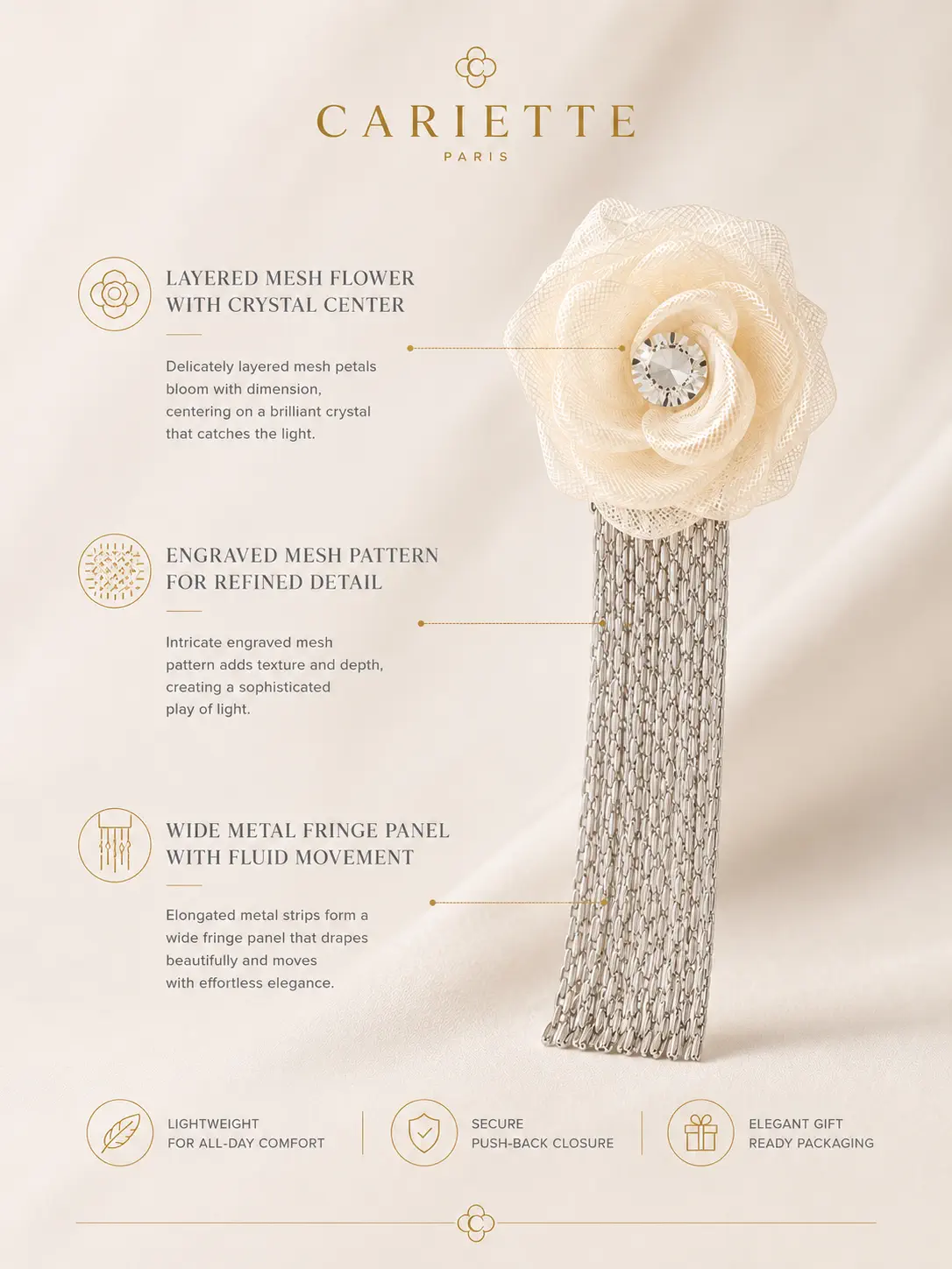Floral Fringe Elegance 4 jewelry 1017 key features