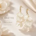 Floral Petal Drop Earrings - 画像2
