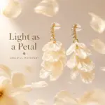 Floral Petal Drop Earrings - 画像5