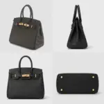 Classic Black Leather Tote — изображение 3